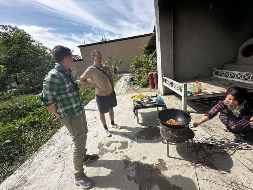cooking traditional food in Samarkand with local people - The meal is part of the lesson