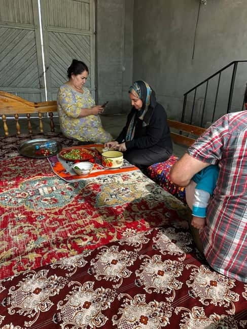 cooking traditional food in Samarkand with local people - Who will enjoy this most