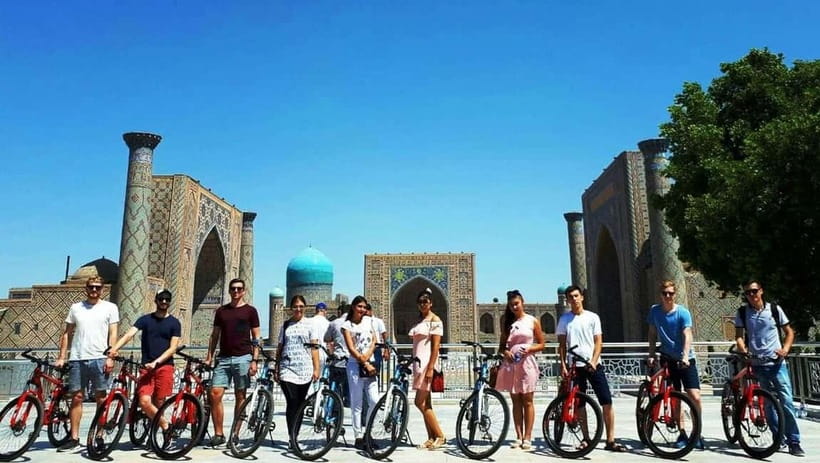 Samarkand by Bike: Siab River, Hidden Mahallas & Local Life - Starting at Registan and Leaving the Center
