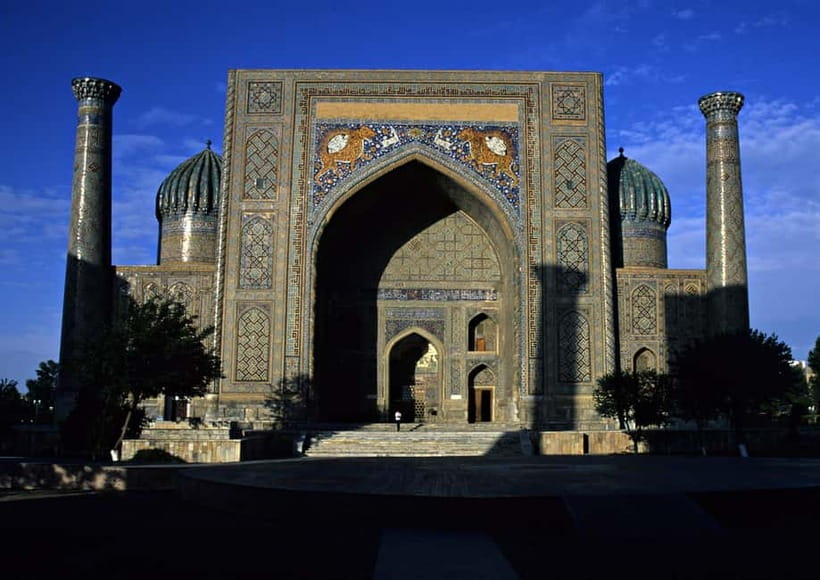Samarkand One Day Tour: one day walking & group tour - Bibi-Khanym shows Samarkand at imperial scale